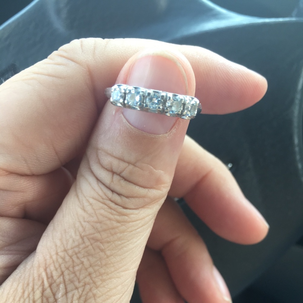 .5 carat, 14k Trubrite ANTIQUE anniversary ring.